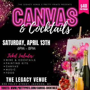Canvas & Cocktails Tickets (TICKET SALES HAVE ENDED)