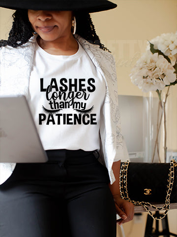 Lashes Longer Than My Patience Tee