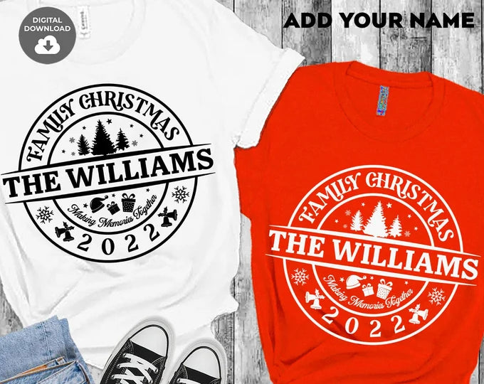 Personalized Family Christmas Tees