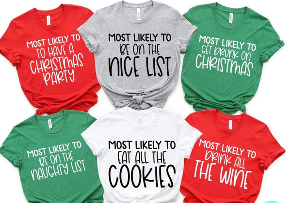 Most Likely Family Christmas Tees